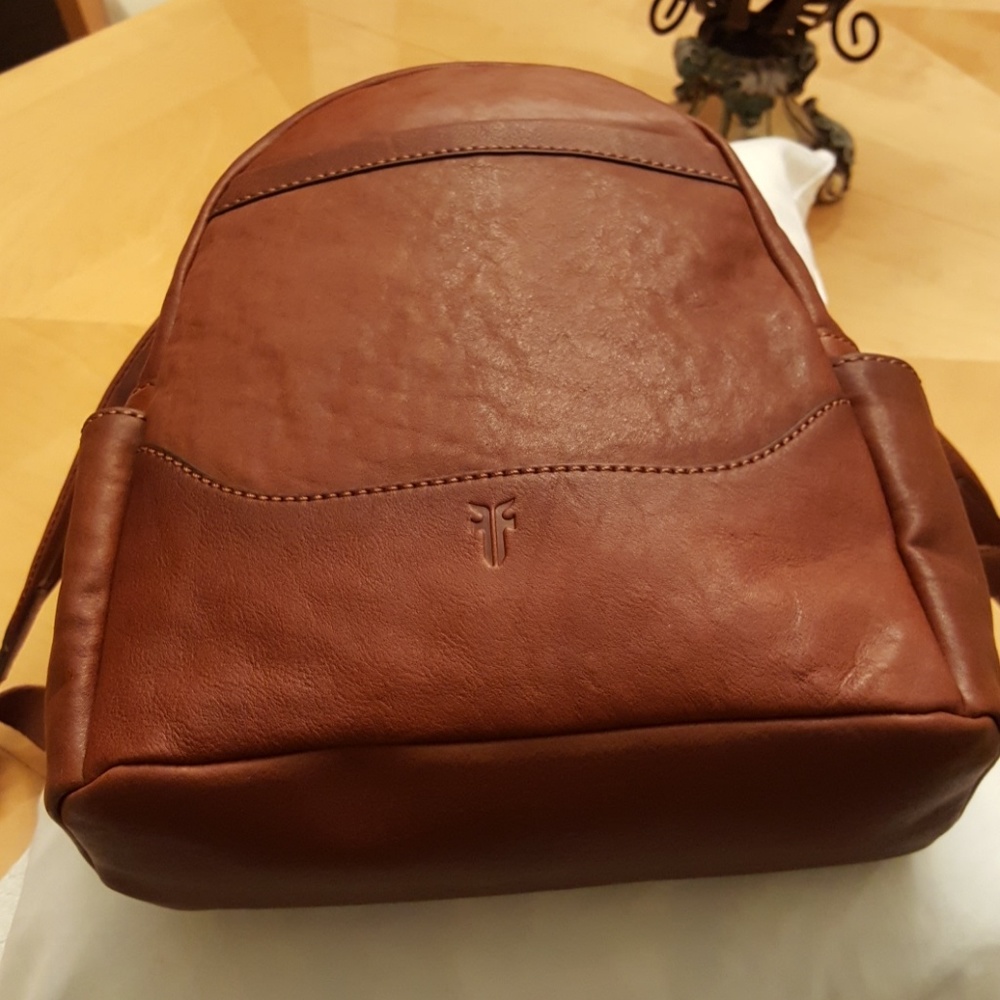 Frye Brown Leather Backpack